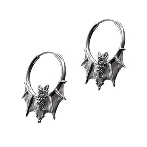 BAT HOOP EARRING